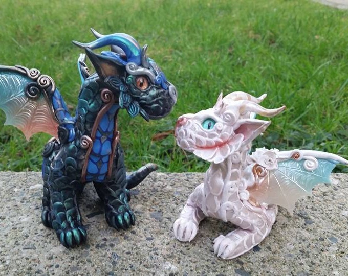 Custom Baby Dragon Sculpture Standing