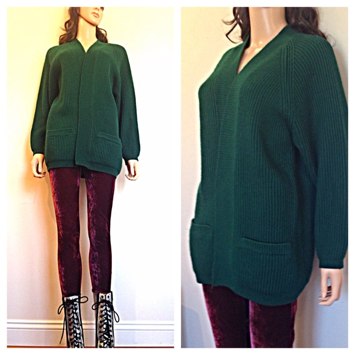 Vintage 80s oversized sweater/ boyfriend by MainCourseVintage