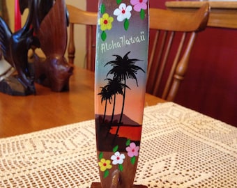 Fun Vintage Hawaiian Surfboard Souvenir