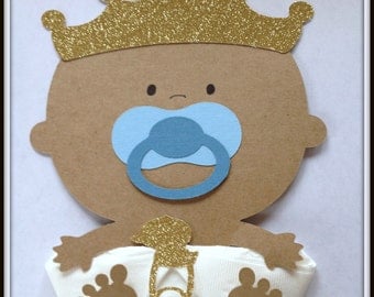 African American Prince Baby Shower Napkins Baby Shower Decor Party Napkins Baby Napkins Party Supplies