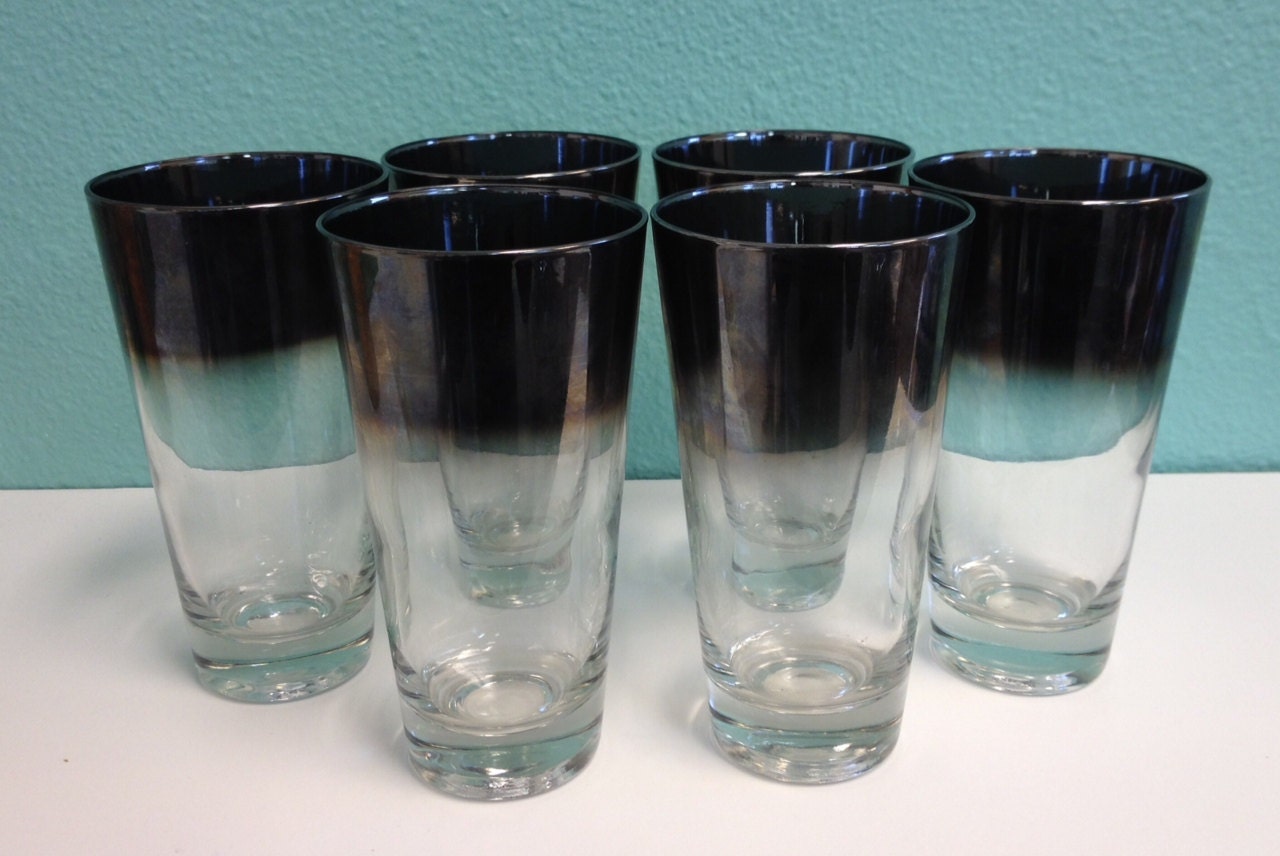 Vintage Highball Glasses HiBall Glassware Barware Dorothy