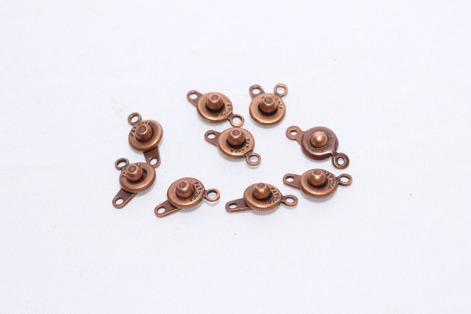 10 Sets Antique Copper Snap Clasp 75mm Button Clasps