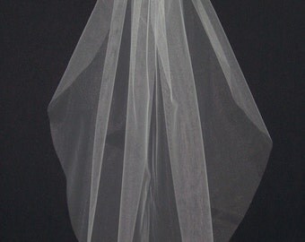 Elbow length, single layer, cut edge veil for your special day!