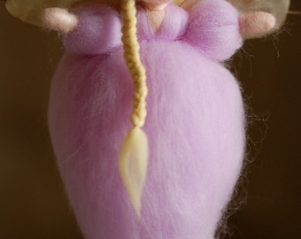 Lilac fairy-Waldorf inspired Angel angy, wool