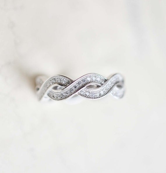 Ring - Infinity Knot Ring - Best Friends Infinity Ring - Stacking Ring ...