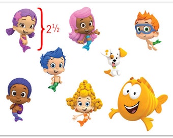Bubble Guppies Edible Cake Image Topper on Frosting and Icing