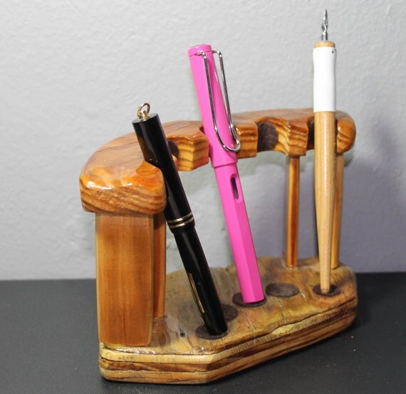 Hand Made Wooden Fountain Pen Stand