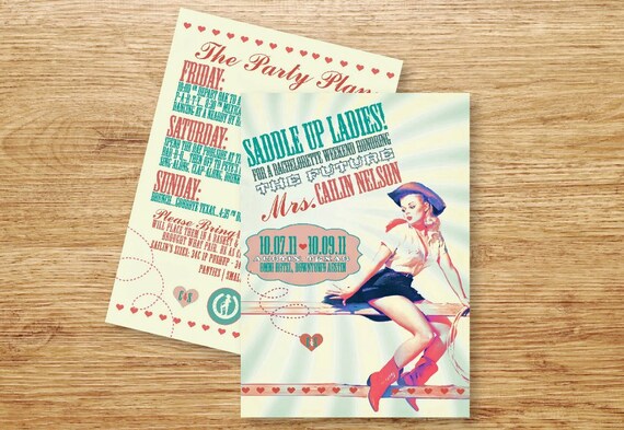 Invitation Anniversaire Week End