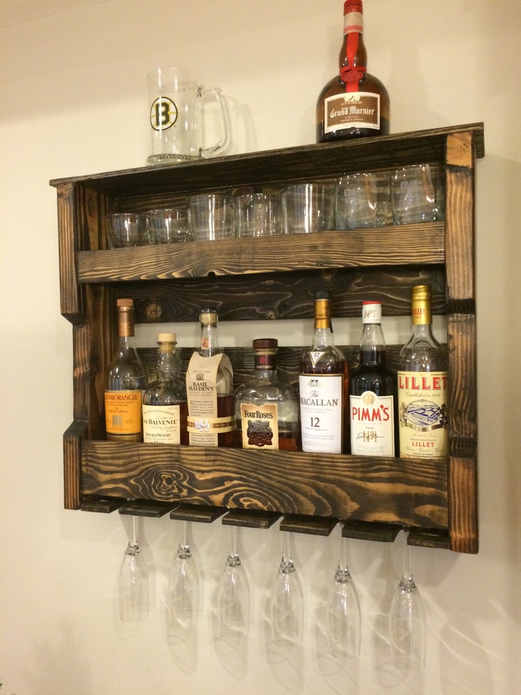 Wood Wine and/or Liquor Shelf Rack Pallet by 