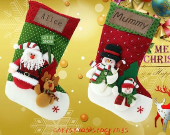 Personalized 3D Christmas stockings holidays stockings-present/gift collection bag