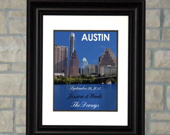 PERSONALIZED NAMES Austin Texas Cus tomized Custom Print Poster Canvas ...