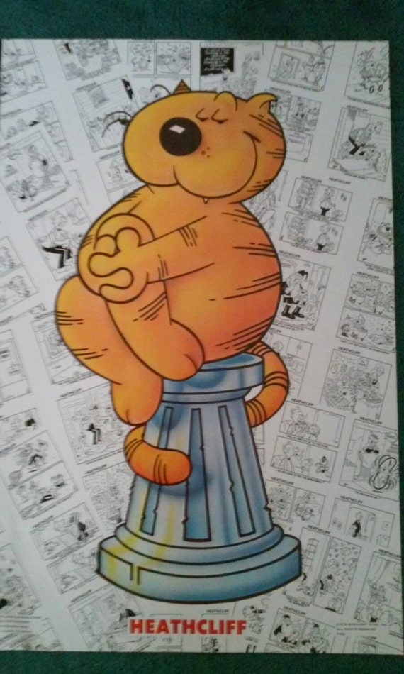1978 vintage posters Heathcliff the Cat mint condition