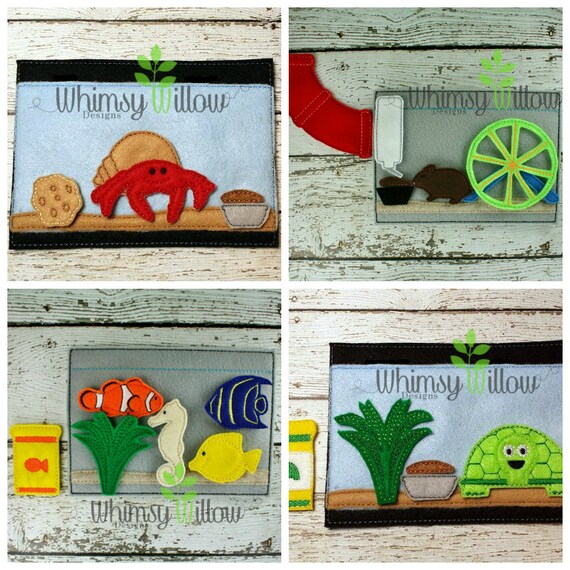 Complete Pet Felt Board ITH Embroidery Design by WhimsyWillowEmb