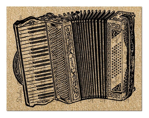Accordion Printable Graphic Instant Digital by GraphicsDownloads