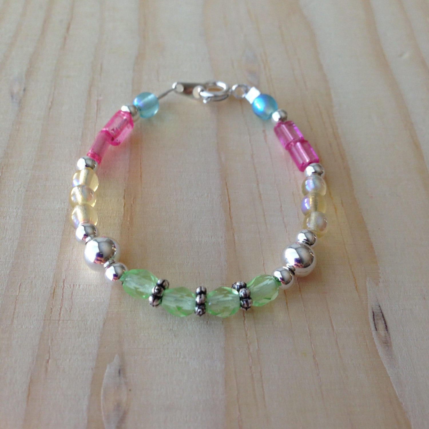 Cute Baby Girl Toddler Bracelet by PolliesnPansies on Etsy