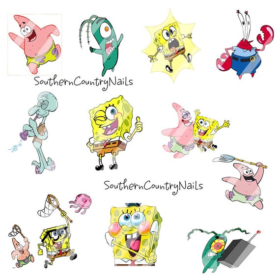 SPONGEBOB SQUAREPANTS Inspired Nail Art by ...