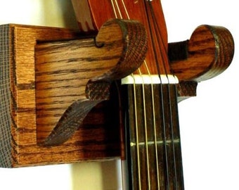 Oak Wall Mount Guitar Hanger or Ban jo Hanger - Choice - Classical 