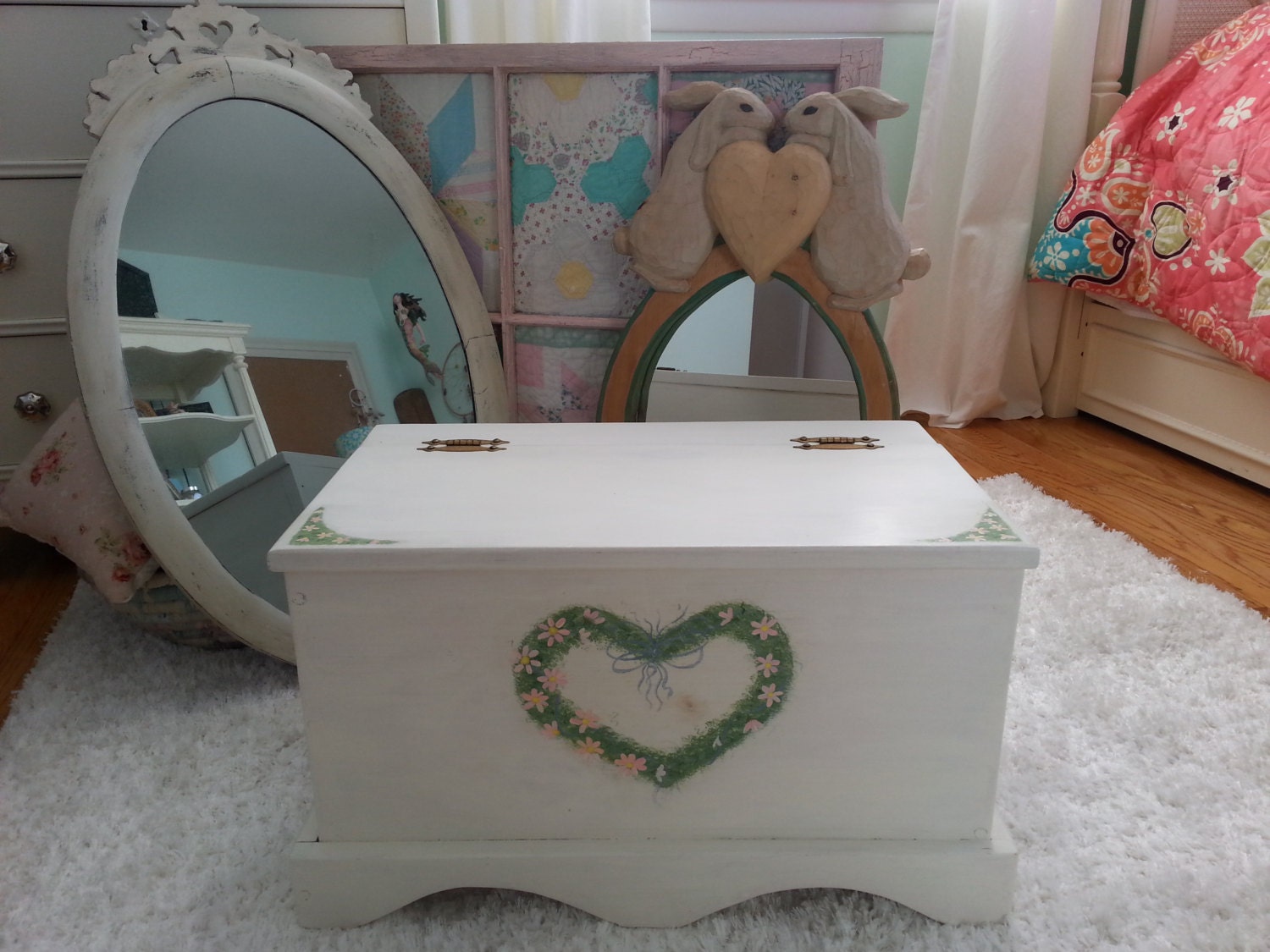 gray and white toy box