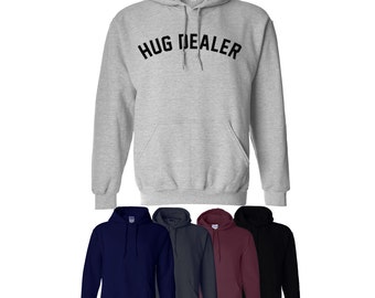 Hug Dealer Hoodie Style Cute Fun Trend Training Hood Mens Womens S-XXL