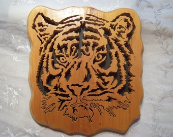 Scroll saw tiger | Etsy