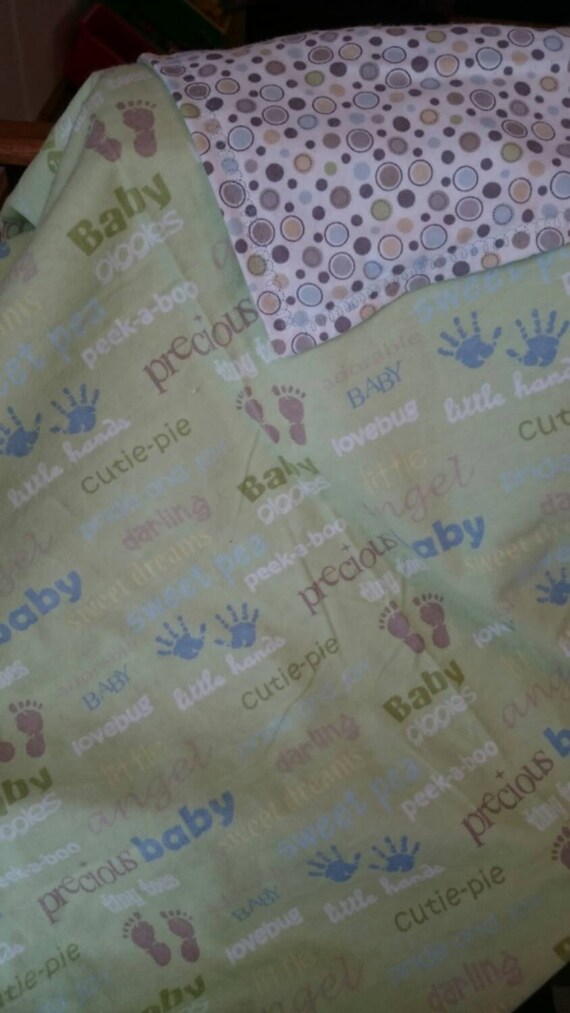 Newborn baby blanket by StitchMeUpCora on Etsy