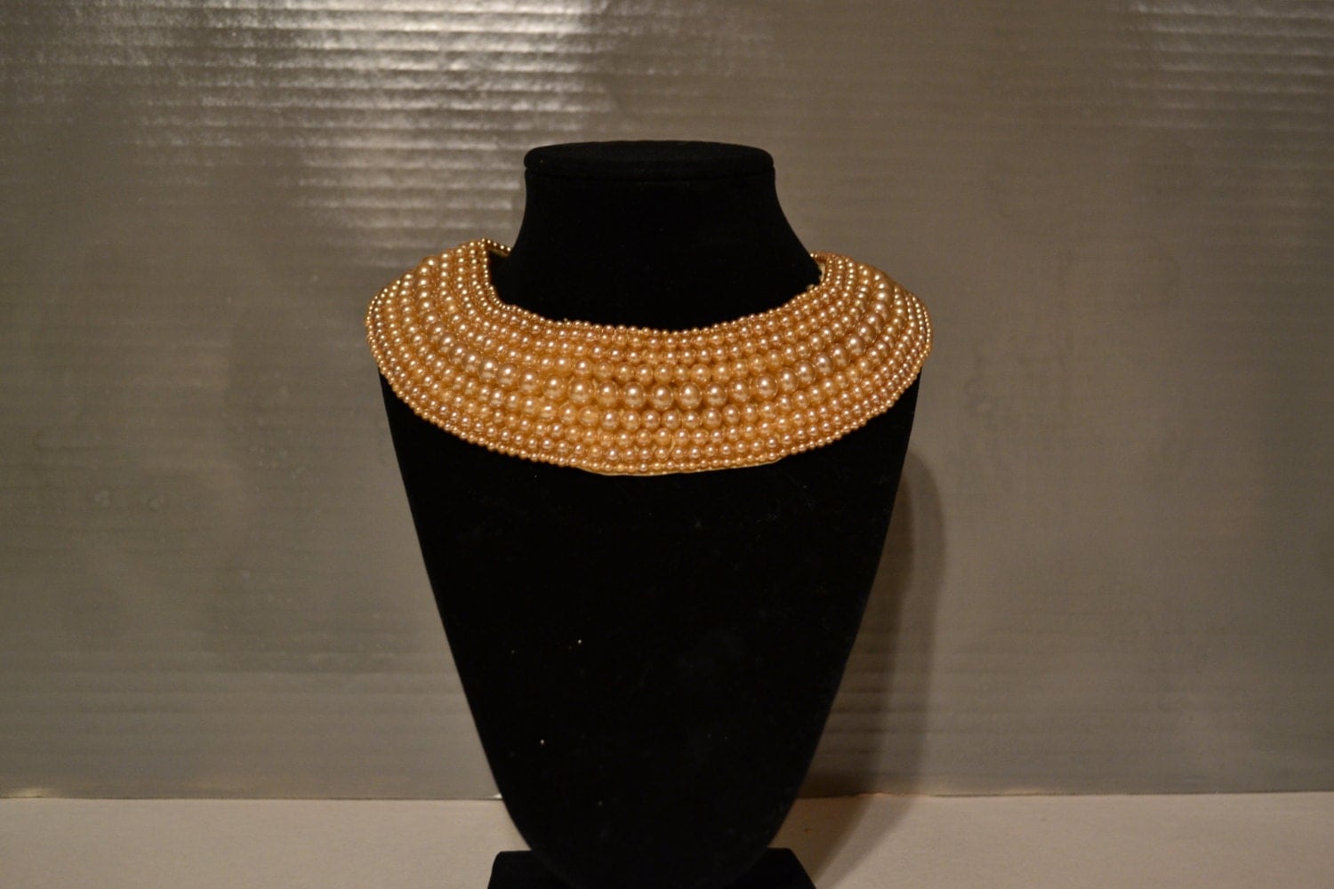 Vintage 1950's Glentex pearl collar Made in Japan
