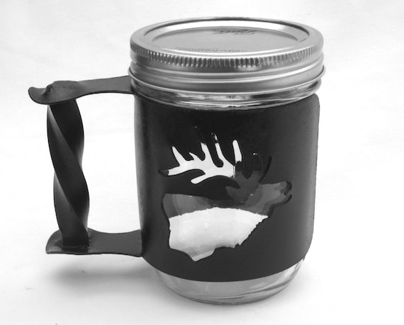 Items similar to Elk Mason Jar Travel Mug Handle | Coffee ...