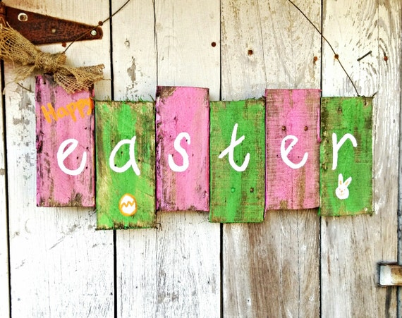 Easter, Easter hanger, Easter   door easter easter distressed  rustic signs sign, Rustic
