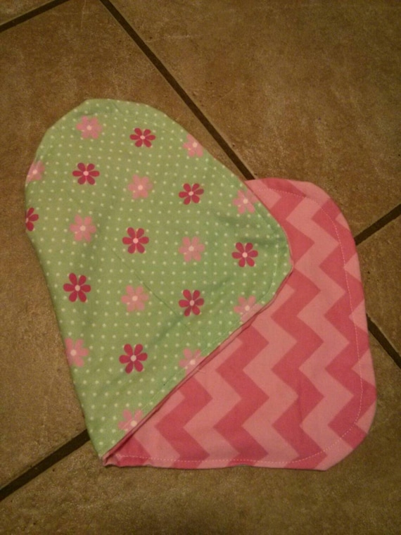 Beautiful burp cloth for baby girl