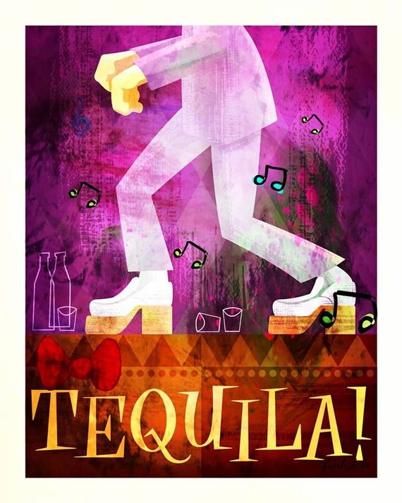 Pee Wee Herman's Dancing Shoes TEQUILA by rubystarrsgroovyart
