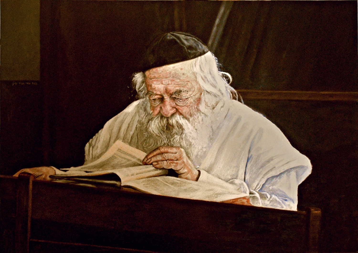 Special original Portrait of Rabbi Chaim Kanievsky study