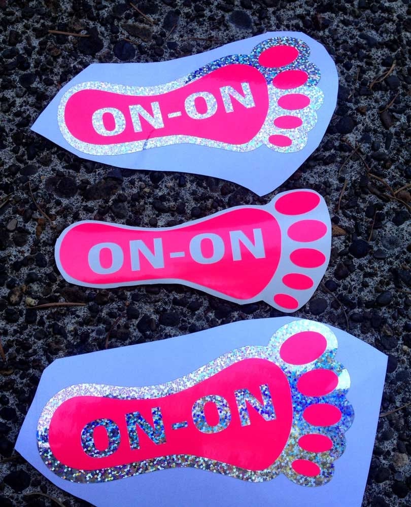 ON-ON Hash House Harriers Foot Sticker 10 pack by HashHub on Etsy