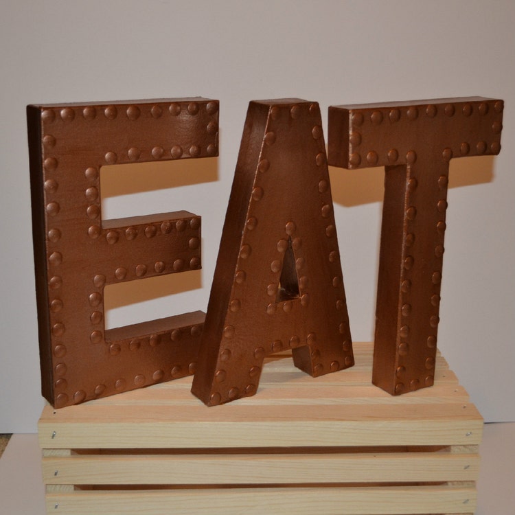 Kitchen Wall Decor Eat Sign Eat letters by EllaMurphyDesigns
