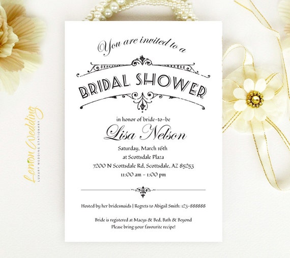 Budget Bridal Shower Invitations 1