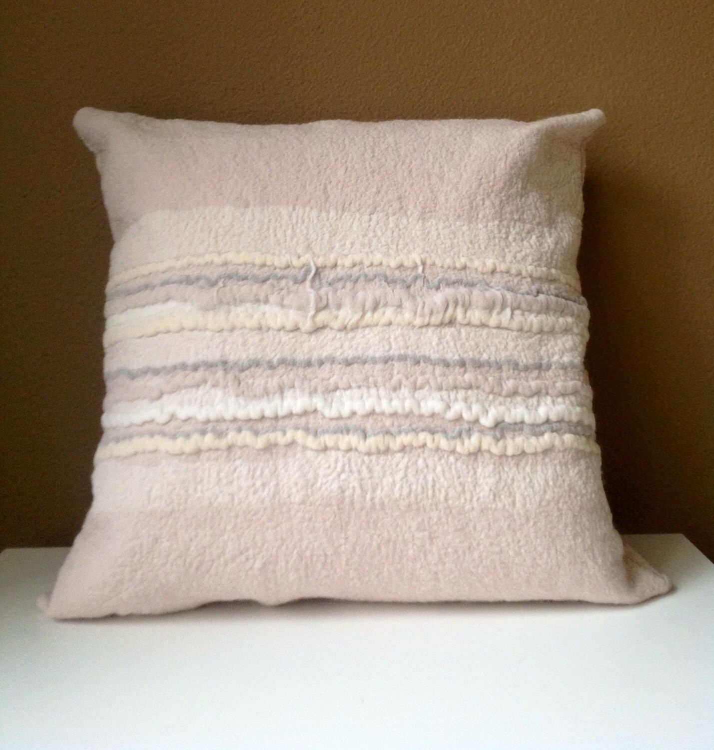 Pillow Cover Felted Pillows Home Decor Felt Wool Felted Wool