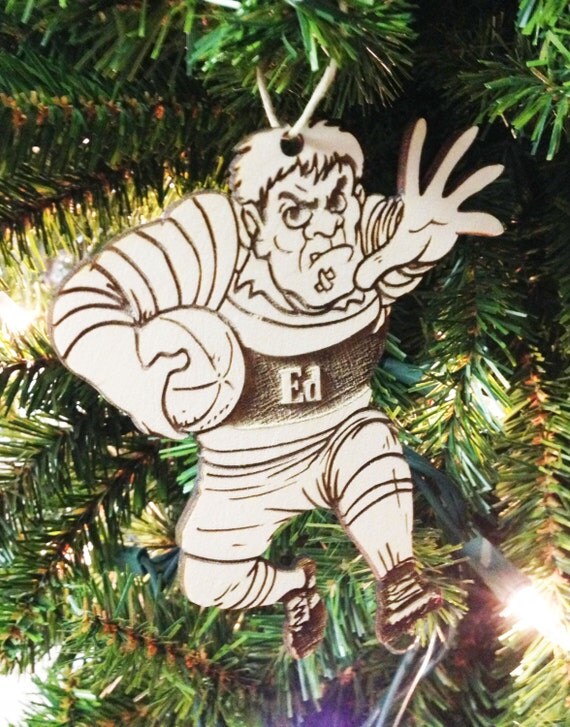 Rugby Personalized Christmas Ornament