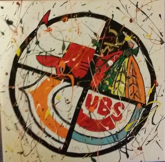 Items similar to Chicago Sports Collage Canvas Painting on Etsy