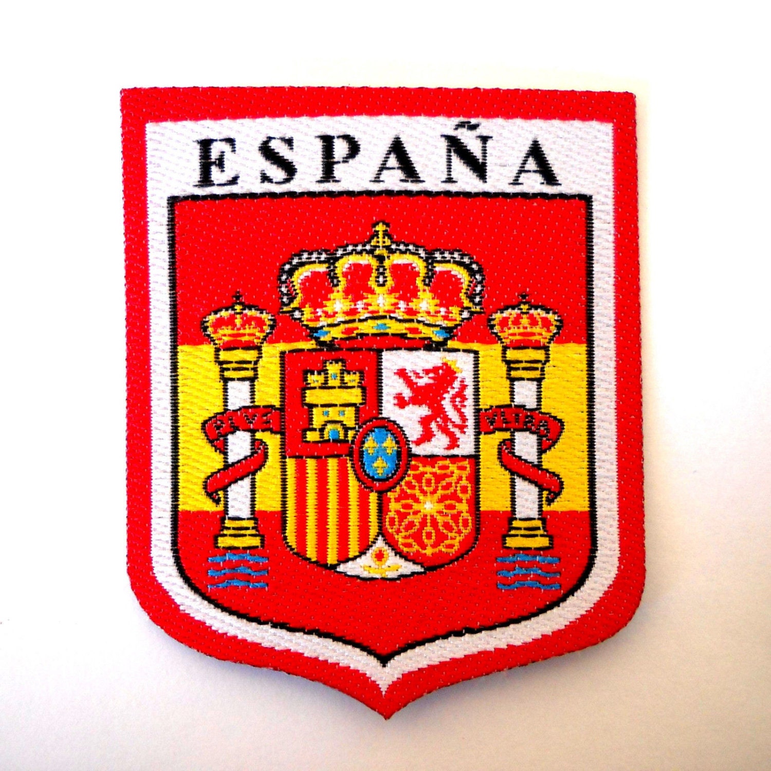 Span Natonal Flag Embrodered Ron On Patch Sew On Badge Applque
