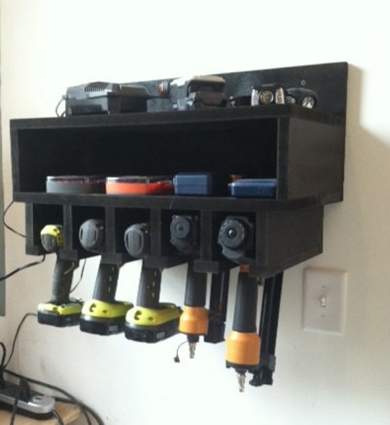 Custom Garage Power Tool Rack With Shelf New To Etsy Sell 3900