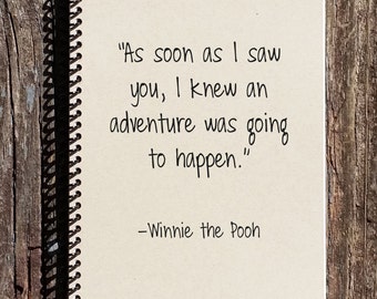 Adventure Journal - Winnie the Pooh Notebook - Winnie the Pooh - An Adventure - Diary