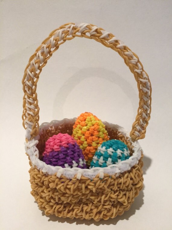 Easter Basket Rubber Band Figure Amigurumi by BBLNCreations