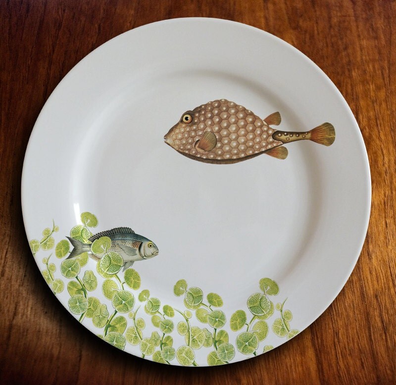 fishy fish Dinner Plate geomertrique