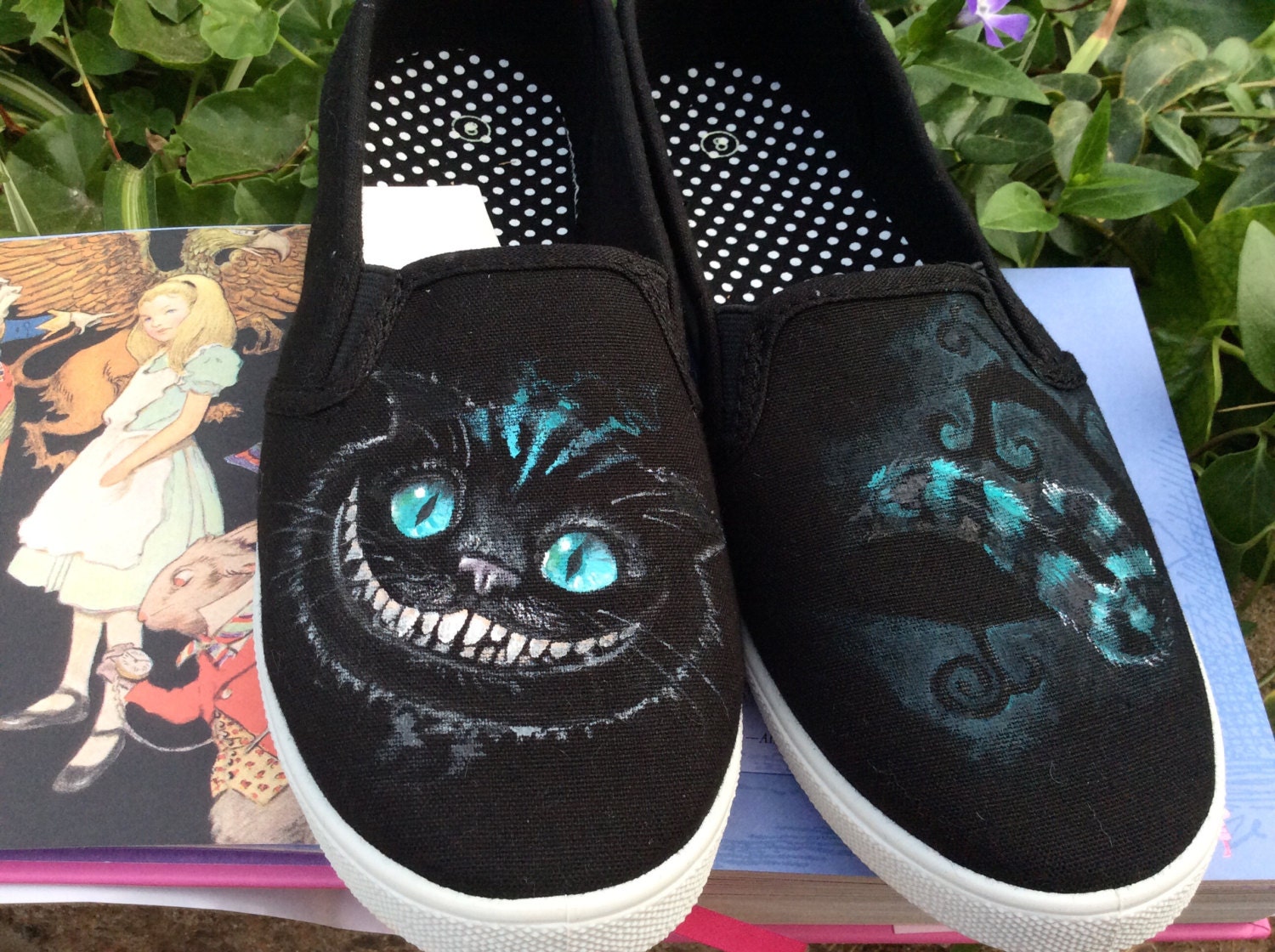 Cheshire Cat Custom HandPainted Shoes // Men's