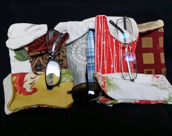 Fabric Eye Glass Cases made by Crafts Thru The Generations