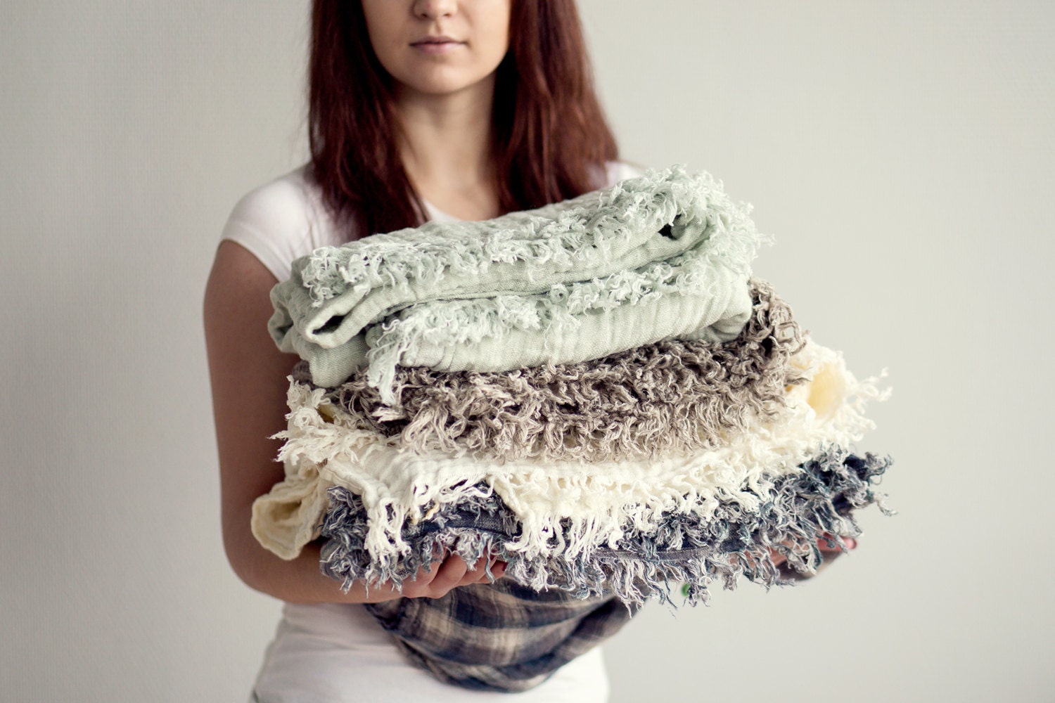 Linen blanket Beach blanket Picnic blanket Minimalist