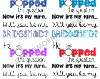 Popular items for he popped the question on Etsy