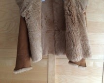 Shearling leather, genuine 100% sheepskin coat in beautiful shade of ...