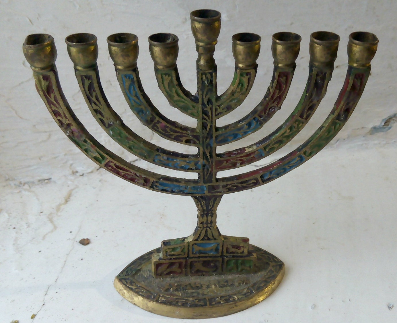 Menorah Antique Lamp Hanuka menora Vintage by