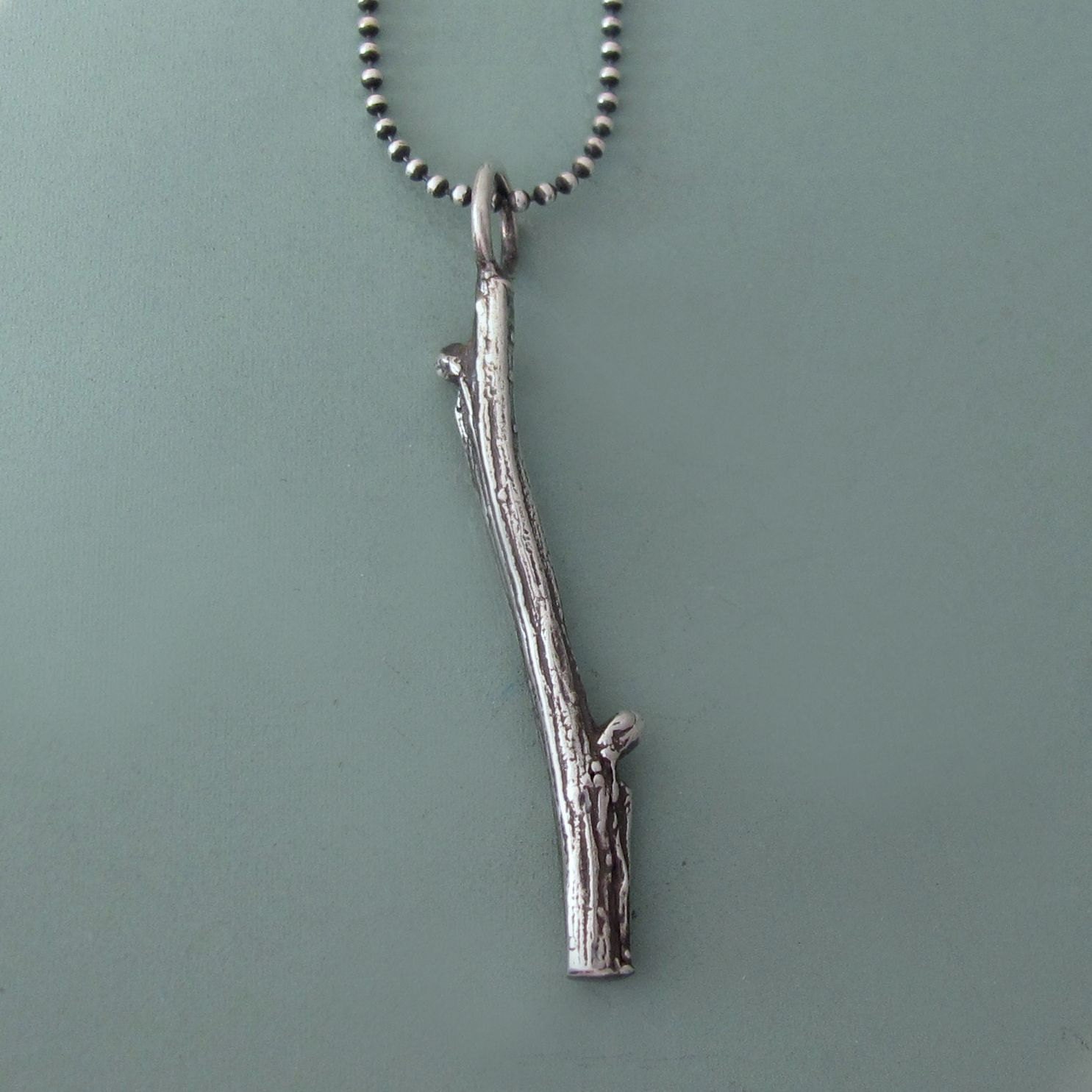 Twig Necklace in Sterling Silver Live Oak