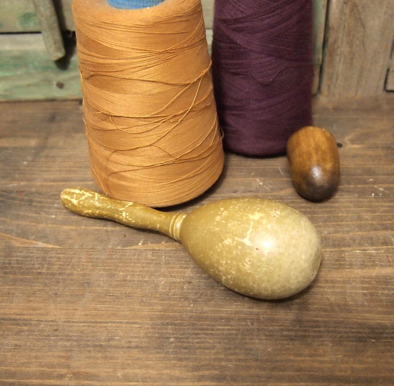 Free Shipping Vintage Wooden Sock Darner Sewing accessory nice